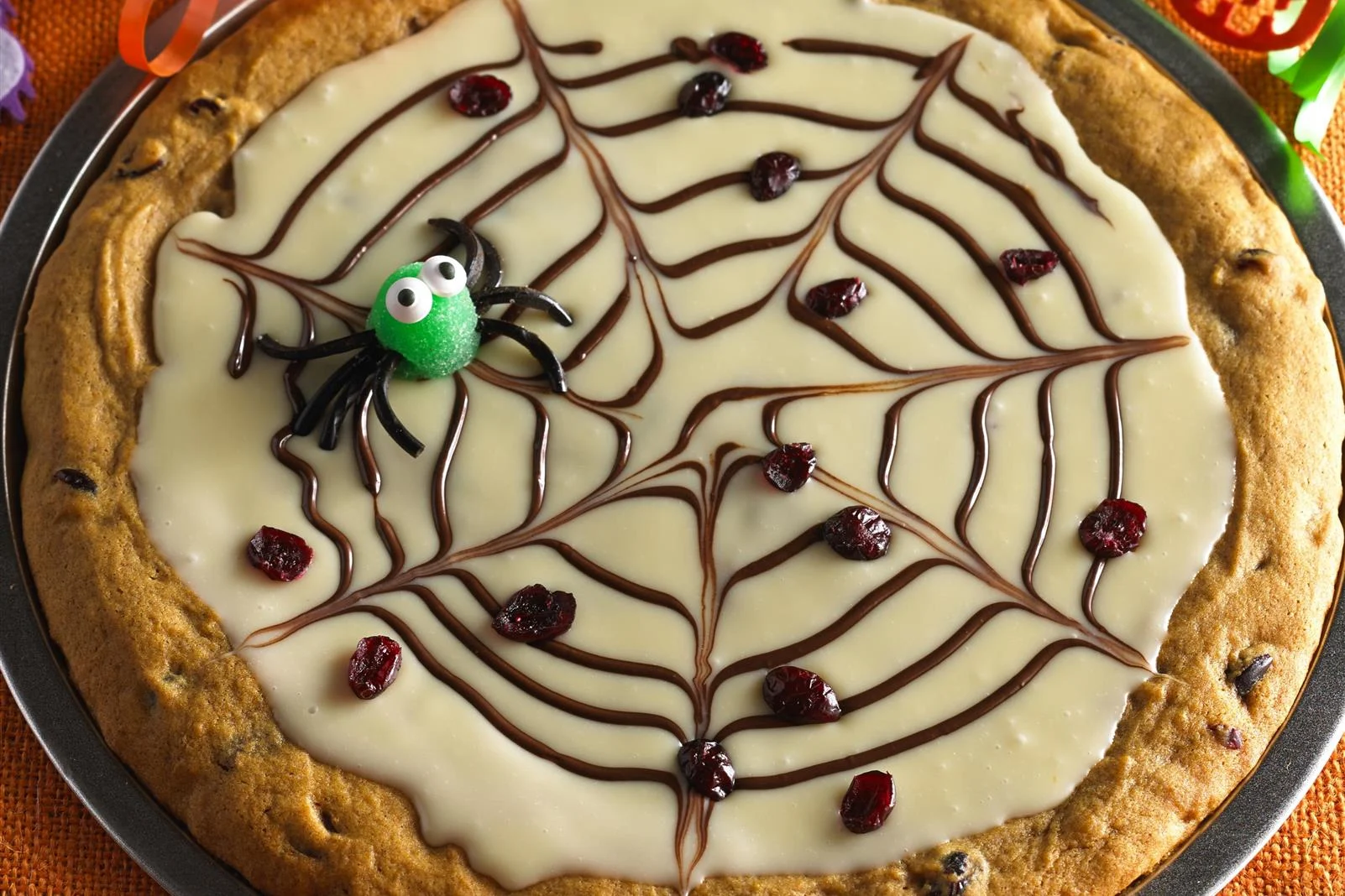 Spider Web Dessert Pizza